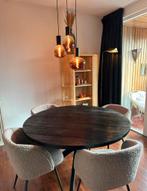 Mango houten tafel, Huis en Inrichting, Tafels | Eettafels, Ophalen, Gebruikt, 100 tot 150 cm, Rond