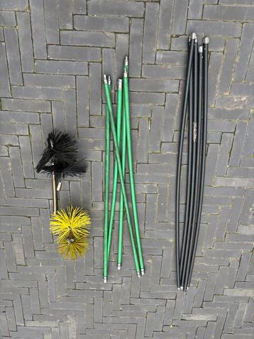 Complete schoorsteenveegset beschikbaar voor biedingen