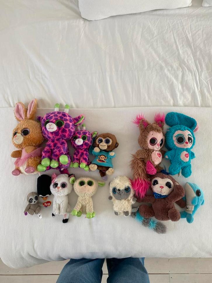 Ty Knuffels - 13 stuks - Gewassen & Schoon!, Kinderen en Baby's, Speelgoed | Knuffels en Pluche, Zo goed als nieuw, Overige typen