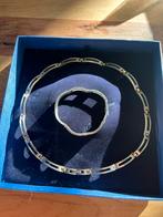 Boccia Titanium Collier & Armband met Goud, Ophalen of Verzenden, Zo goed als nieuw, Goud, Overige materialen