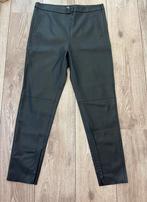 Zara stoere zwarte imitatie leren stretch broek maat L, Maat 42/44 (L), Ophalen of Verzenden, Zo goed als nieuw, Lang