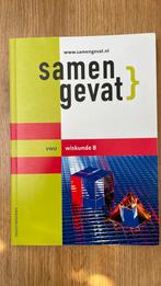 Samengevat VWO Wiskunde B, Ophalen of Verzenden, Zo goed als nieuw, VWO
