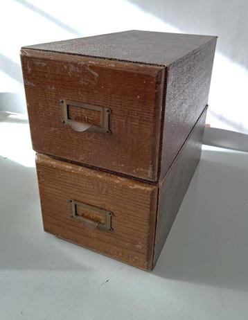 vintage ladeblokken twee lades retro industrieel design beschikbaar voor biedingen