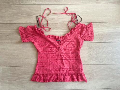 Guess Ibiza bohemian boho festival off shoulder top topje, Kleding | Dames, Tops, Gedragen, Maat 36 (S), Roze, Korte mouw, Ophalen