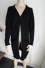 lang zwart vest van Jacqueline de Yong maat L, Ophalen, Zo goed als nieuw, Zwart