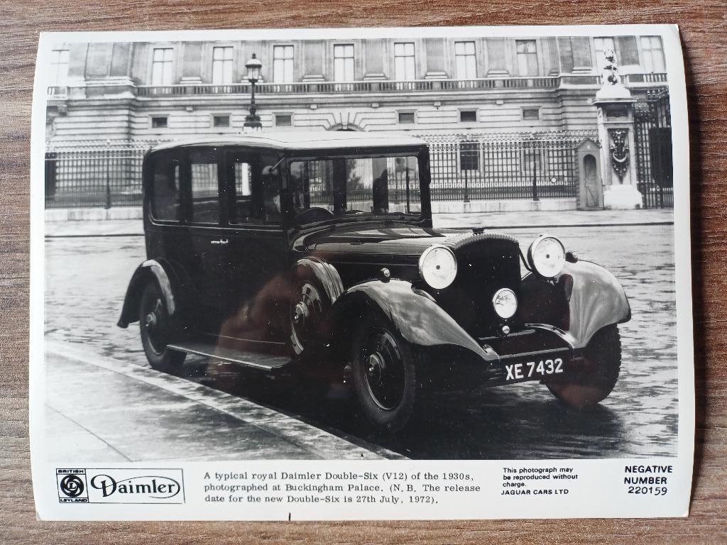 Daimler Double-Six groot formaat persfoto, Verzenden, Zo goed als nieuw, Overige merken