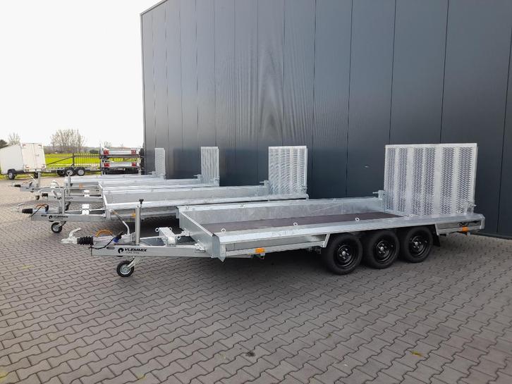 Vlemmix machinetransporter NIEUW, Auto diversen, Aanhangers en Bagagewagens, Nieuw, Ophalen