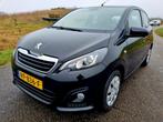 Peugeot 108 1.0 12V E-vti 51KW 5DR 2017 Zwart, Auto's, Voorwielaandrijving, Stof, Zwart, 4 stoelen