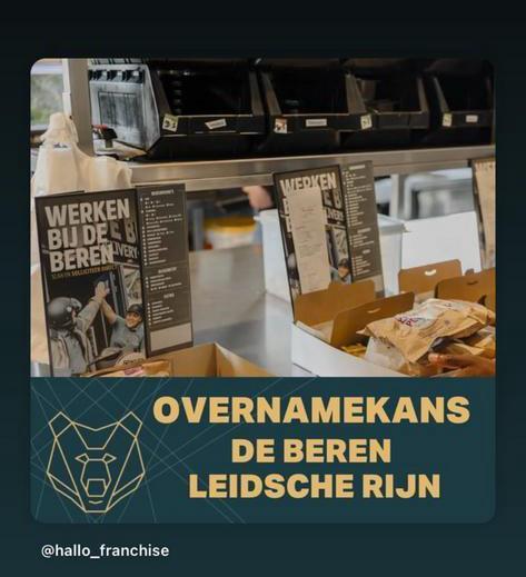 Ter Overname: Bezorgrestaurant de Beren Leidsche Rijn, Zakelijke goederen, Exploitaties en Overnames