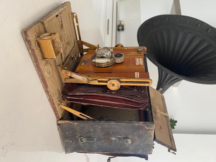 Antieke camera Sanderson ( restauratieprojectje ), Antiek en Kunst, Curiosa en Brocante, Ophalen of Verzenden