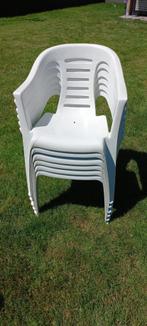 6 kuip stoelen, Ophalen, Gebruikt, Kunststof, Stapelbaar