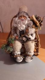 Kerstman zittend in stoeltje 30cm, Ophalen, Zo goed als nieuw