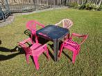 4 kinderstoeltjes met tafeltje, Kinderen en Baby's, Ophalen, Gebruikt, Overige typen