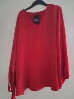 Rode blouse met ballon mouwen  - Maat 58/60, Kleding | Dames, Blouses en Tunieken, Maat 46/48 (XL) of groter, Nieuw, Ulla Popken