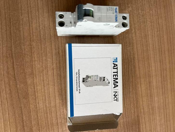 Attema Installatieautomaat 1P+N 16A, Doe-het-zelf en Verbouw, Elektra en Kabels, Nieuw, Schakelaar, Ophalen of Verzenden