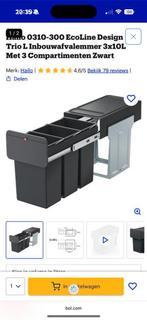 Hailo afvalemmer 3x 10 L., Ophalen of Verzenden, Nieuw