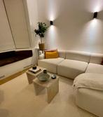 Travertin Bijzettafel / Nachtkastje - 40x40x43 cm, Huis en Inrichting, Ophalen, Minder dan 55 cm, Vierkant, Zo goed als nieuw