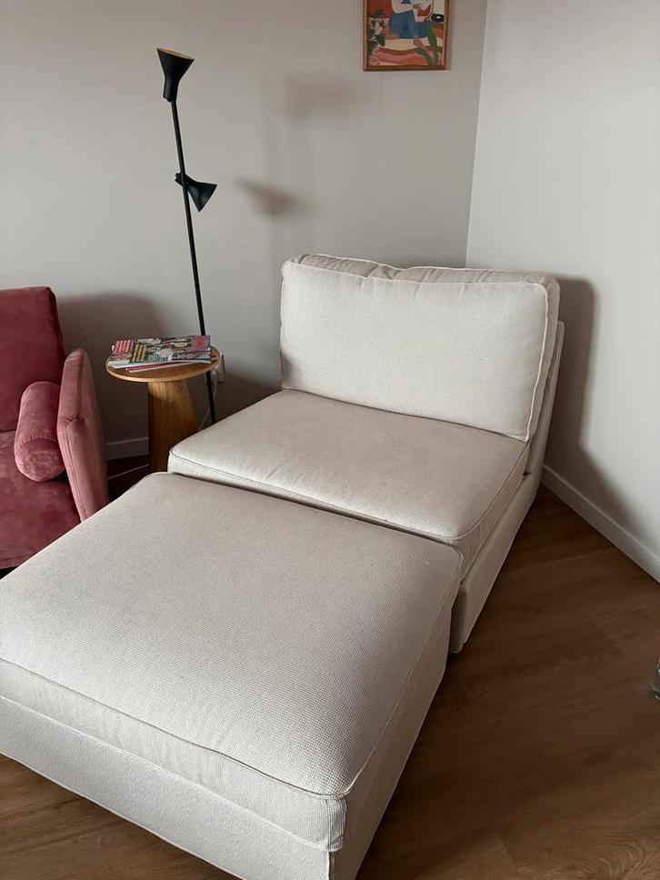 Ikea Kivik 1-zitsslaapbank + voetenbank (Zo goed als nieuw), Huis en Inrichting, Banken | Sofa's en Chaises Longues, Zo goed als nieuw