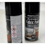 2x spuitbus zwart Voor Vinyl Leer meubels tassen schoenen, Zwart, Nieuw, Ophalen of Verzenden, Verf