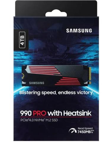 NIEUW Samsung 990 Pro (MET heatsink) 4TB incl verzending