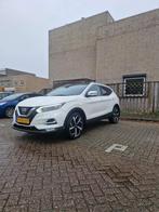 Nissan Qashqai 1.2 Dig-t 85KW 2WD CVT 2017 Wit Panorama, Automaat, 65 €/maand, 4 cilinders, Leder en Stof