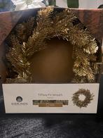 Tiffany fir kerstkrans goud 50cm doorsnee, Ophalen of Verzenden, Nieuw