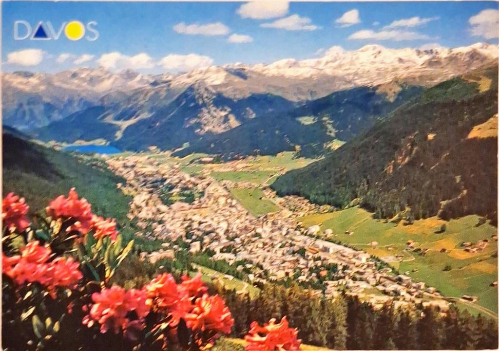 Davos Zwitserland 1994, Ophalen of Verzenden, 1980 tot heden, Gelopen, Overig Europa
