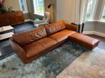 Montis Axel 4-zitsbank + poef - Rancho Castagna leer, 250 tot 300 cm, Gebruikt, Ophalen of Verzenden, Vierpersoons of meer