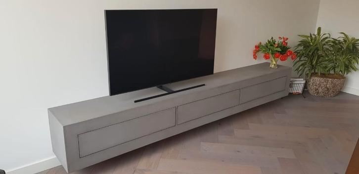 betonlook dressoir/ betonciré tvmeubels op maat, Huis en Inrichting, Kasten | Dressoirs, Nieuw, 150 tot 200 cm, 25 tot 50 cm, Met lade(s)