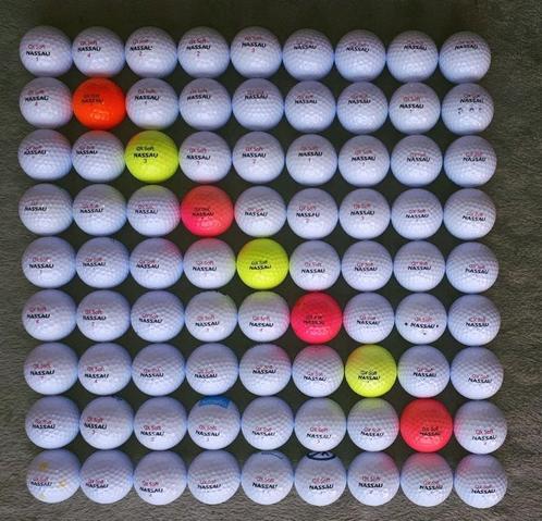 81 Nassau QX Soft golfballen, Sport en Fitness, Golf, Zo goed als nieuw, Bal(len), Overige merken, Ophalen of Verzenden
