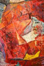 Mooi groot abstract olieverfschilderij, Ophalen