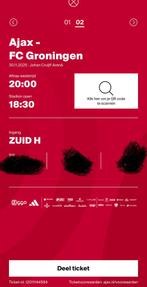 2 kaarten Ajax groningen F-side, Tickets en Kaartjes, Sport | Voetbal, Twee personen