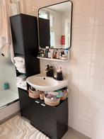Badkamer set (spiegel, kast, wastafel kast), Zo goed als nieuw, Minder dan 100 cm, 25 tot 50 cm, 50 tot 100 cm