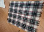 Wollen plaid deken wol geruit vintage  retro 130 160, Ophalen of Verzenden, Zo goed als nieuw