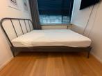 2-persoonsbed 140 bij 200 cm incl matras en extra hoofdbord, Ophalen, Gebruikt, Tweepersoons, 140 cm