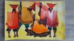 Schilderij # Aquarel - Stamhoofden Peru - Bolivia, Ophalen of Verzenden