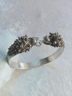 Mooie Zware Handgemaakte Zilveren Armband - 2 Draken koppe, Sieraden, Tassen en Uiterlijk, Antieke sieraden, Verzenden, Zilver