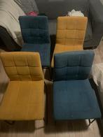 Eetkamer stoelen, Ophalen, Gebruikt, Blauw, Vier