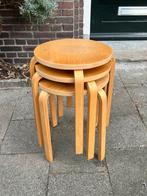 Vintage Ikea frosta kruk berkenfineer set/3, Ophalen, Gebruikt, Hout