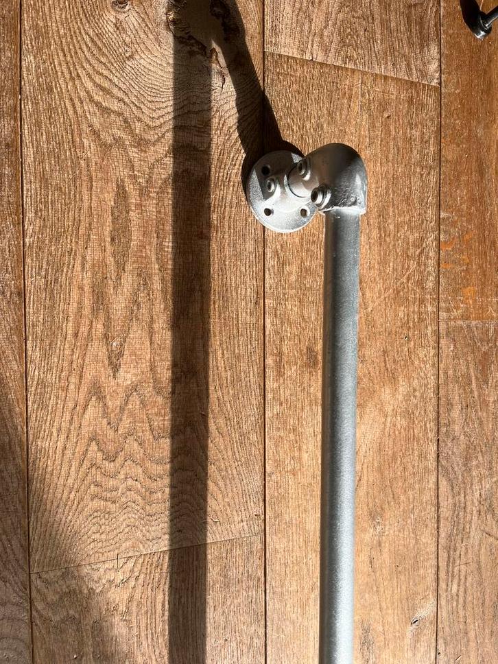 Industriële gordijnrail, Huis en Inrichting, Stoffering | Gordijnen en Lamellen, Zo goed als nieuw, Minder dan 100 cm, 200 cm of meer