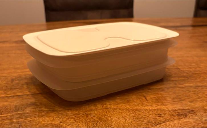 Tupperware Vleeswaren Bak, Huis en Inrichting, Keuken | Tupperware, Zo goed als nieuw, Bak of Kom, Wit, Ophalen