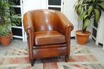 schapenleren fauteuil, Ophalen, Gebruikt, Leer