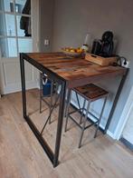 Barset met 2 krukken - 1x1 meter, 110cm hoog, Ophalen
