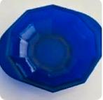 Kobaltblauwe persglazen schaal, K.P.C. de Bazel Leerdam, Ophalen of Verzenden