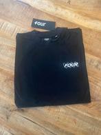 Four T-shirt, Four Amsterdam, Maat 48/50 (M), Zwart, Nieuw