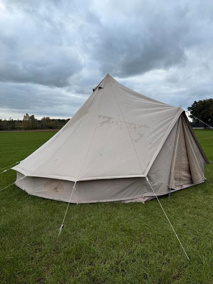 6 Meter Bell Tent - Katoen/Polyester Mix, Caravans en Kamperen, Tenten, meer dan 6, Gebruikt, Ophalen of Verzenden