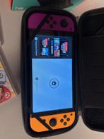 Nintendo Switch OLED + 4 Games + Extra joycons, Eén computer, Zo goed als nieuw, Ophalen, Avontuur en Actie