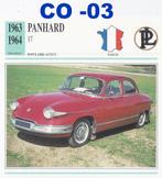 CO-03 Autokaart Panhard 17  Afm 14 x 14 cm, Verzenden, Zo goed als nieuw, Auto's