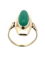 Gouden ring met Chrysoprase, Verzenden, Dame, Goud, Goud