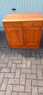 1x Grenen kastje met 2 lades/2 deurtjes met legplank, Ophalen, Gebruikt, 50 tot 100 cm, Grenenhout